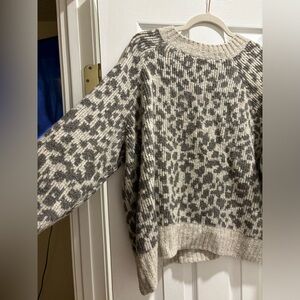 Old Navy Snow Leopard Sweater